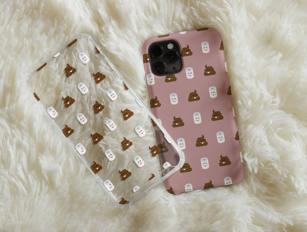 Funny Poop Phone Case – Cute Emoji Bathroom Humor