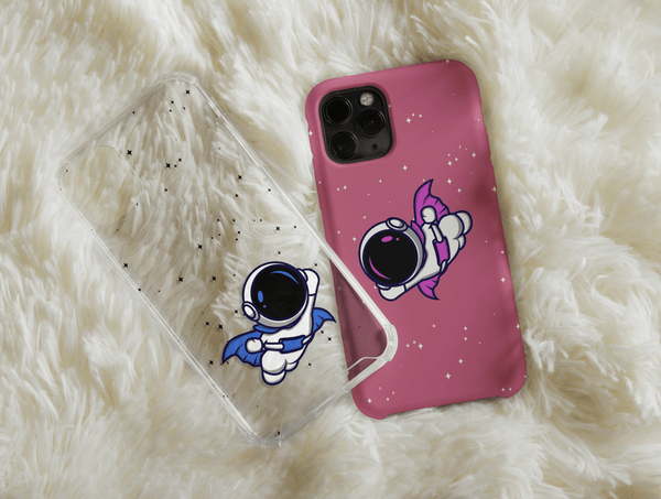 Astronaut Couple Phone Case – Cute Space Lover Gift