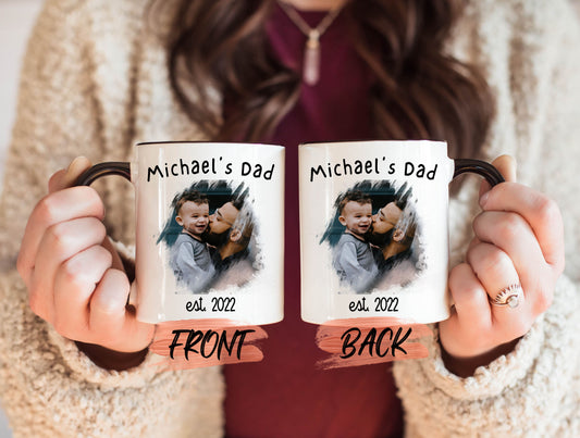 Daddy Photo Gift Mug, Custom Father's Day Gift Mug For Papa Father’s Day, Dad Coffee Mug, Dad Photo Mug, Best Dad Mug, Custom Mug For Dad
