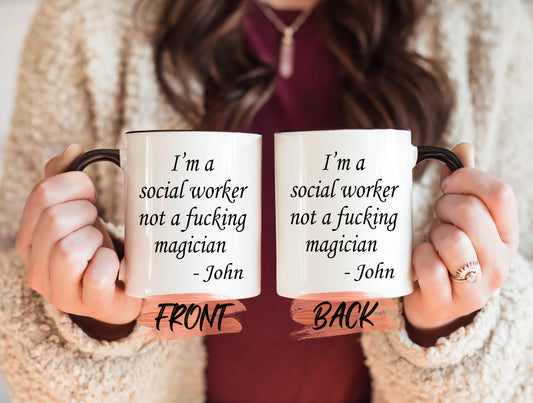 Funny Social Worker Gift Mug, Social Worker Mug For Men/Women Birthday Gift, Social Work Month, Social Worker Gift, Personalized Social Work