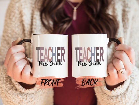 Personalized Teacher Mug, School Teacher Gifts Mug For Men & Women Teachers Day, School Teacher Mug, Child Teacher Mug, Teacher Gift Ideas