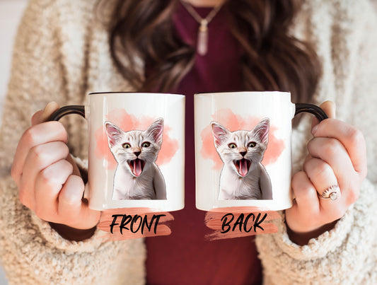 Custom Pet Photo Mug, Custom Cat Mug For Cat Lover Birthday Gift, Pet Portrait Mug, Personalized Pet Mug, Cat Lover Gift Mug For Mothers Day