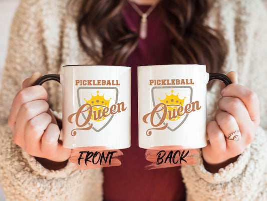 Pickleball Queen Mug, Pickleball Lover Gifts Mug For Women National Pickleball Day, Pickleball Player Mug, I Love Pickleball, Pickleball Mug