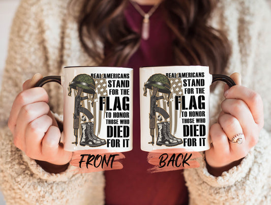 Stand For The Flag Mug, For Patriots Day Gifts Mug For Men/Women Patriots Day, American Flag Mug, Independence Day Mug, For The Country Mug