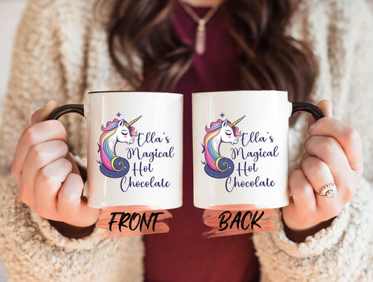 Magical Hot Chocolate Mug, Hot Chocolate Gift Mug For Women Birthday, Cute Chocolate Mug, Personalized Hot Choco Mug, Chocolate Lover Mug