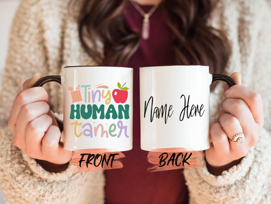 Tiny Human Tamer Mug, Teacher Mom Mother Gifts For Women Mother’s Day, Teach Tiny Human Mug, Teacher Mug, Mommy Mug, Mom Coffee Mug Teacher