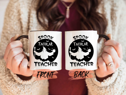 Spooktacular Teacher Mug, Halloween Teacher Mug For Men And Women, Teacher Wizard Mug, Teacher Halloween, Halloween Coffee Mug For Teacher