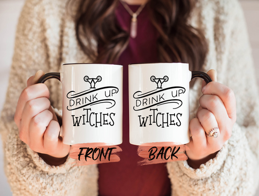 Drink Up WItches Mug, Witch Halloween Mug For Mystical Fan Halloween Gift, Witch Mug, Witches Brew, Witchy Mug, Witch Coffee Mug For Women