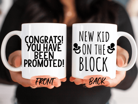 New Dad Gift, Congrats You Have Been Promoted Mug For Husband Baby Reveal, Boyfriend To Dad, Daddy Est Year, Mug For Future Dad