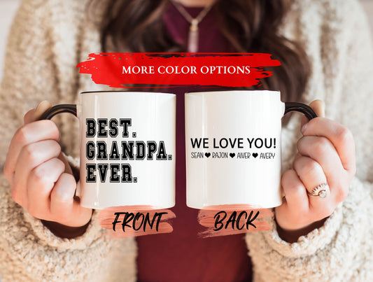 Best Grandpa Ever Mug, Grandpa Gift Mug For Grandad Father’s Day, Grand Dad Cup, Custom Coffee Mug, Grandpa Coffee Mug, Gift For Grandpa