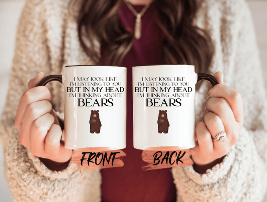 Funny Bear Mug, Bear Coffee Mug For Bear Lovers’ Christmas Gift, Bear Cup, Teddy Bear Mug, Bear Coffee Cup, Cute Bear Mug For Bear Lovers
