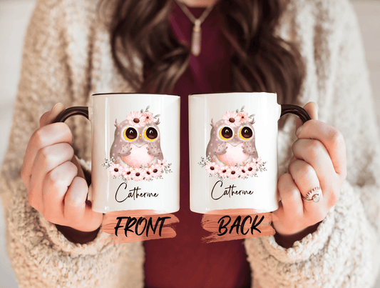Personalized Owl Mug, Owl Mug For Men And Women Christmas Gift, Owl Coffee Mug, Owl House Mug, Owl Cup, Night Owl, Personalized Mug For Kids