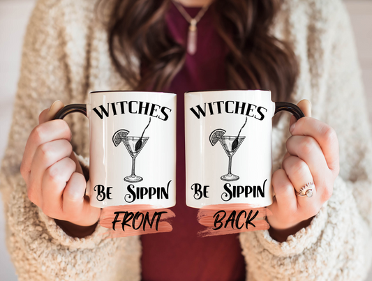 Witches Be Sippin' Mug, Witch Halloween Mug For Mystical Fan Halloween Gift, Witch Mug, Witches Brew, Witchy Mug, Margarita Mug For Women