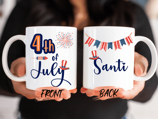 America Mug, Happy 4th of July Mug For Independence Day Gift, American Mug, Patriotic Mug, 4th July Party Mug For Men And Women