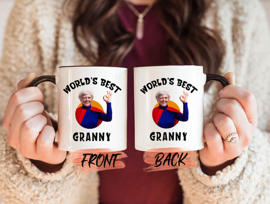 Best Granny Ever Mug, Custom Photo Mug For Granny Mothers Day, Best Grandma Mug, Nana Mug, Mimi Mug, Grandma Coffee Cup, Custom Grandma Mug