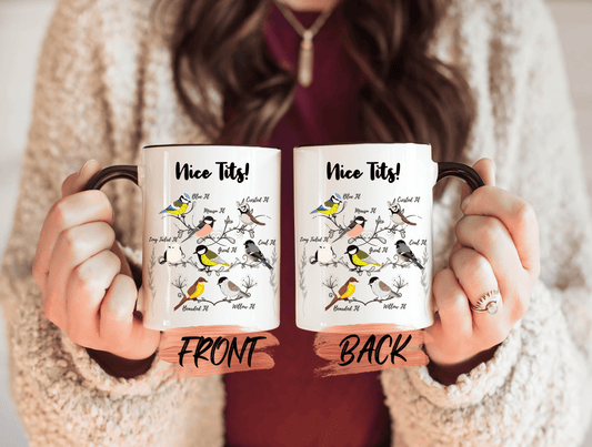 Nice Tits Mug, Tits Bird Mug For Bird Lover Christmas Gift, Tits Mug, Bird Mug, Nice Tits Bird Mug, Nice Tits Coffee Mug For Men And Women