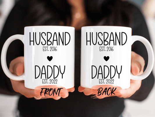 Dad Gift, Husband Daddy Mug For New Daddy Baby Announcement Mug, New Dad Gift, Dad Mug, Custom Daddy Gift, Baby Reveal For Soon To Be Dad