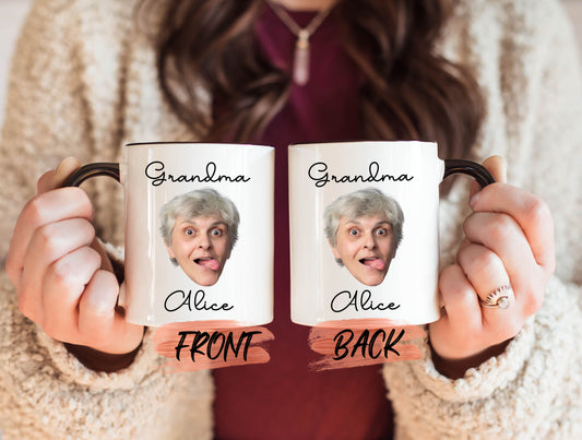 Grandma Gift Mug, Custom Photo Mug For Grandma Mothers Day, Promoted To Grandma, Custom Nonna Mug, Soon To Be Grandma, Mimi Mug, Nanny Mug