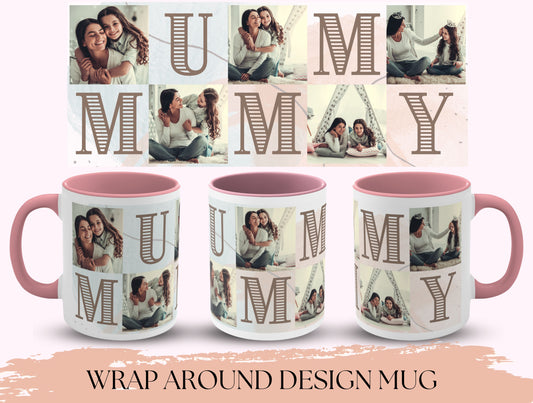 Mommy Photo Collage Mug, Mom Customizable Mug Photo Collage For Mother’s Day Gift, Custom Mug Photo, Picture Mug, Mom Coffee Mug, Mummy Mug