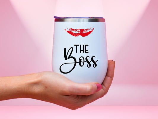 The Boss Wine Tumbler, Entrepreneur Mom Female Boss Babe Tumbler Mother’s Day, Mama Tumbler, Girl Boss Gift, Boss Wife Tumbler, Mom Tumbler