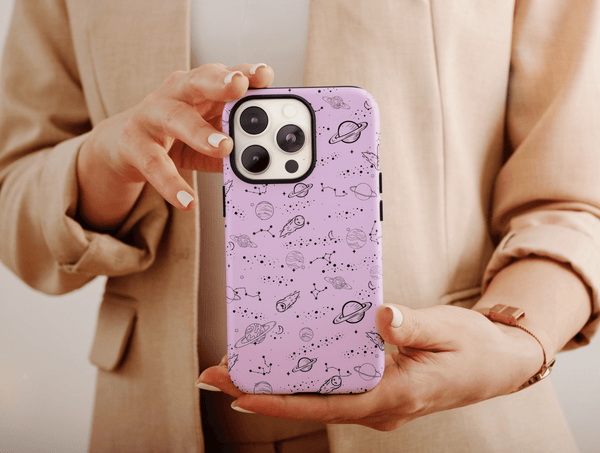 Stars And Planets Phone Case – Cute Celestial Space Design