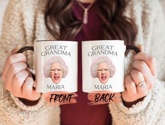 Great Grandma Mug, Custom Photo Mug For Grandma Mothers Day, Customizable Mug, 75th Birthday Mug, Great Grandma To Be, Great Grandma Gift