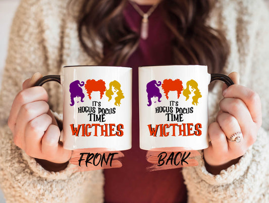 Hocus Pocus Time Mug, Halloween Witch Mug For Women Halloween Party, Witch Coffee Mug, Halloween Cup, Hocus Pocus Cup, Witchy Mug For Her