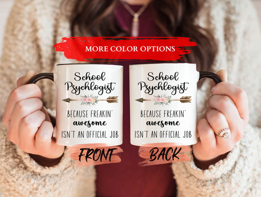 School Psychologist Mug, School Psychologist Mug For Psychology Student Birthday Gift, Psychologist Mug, Psychologist Cup, Arrow Coffee Mug