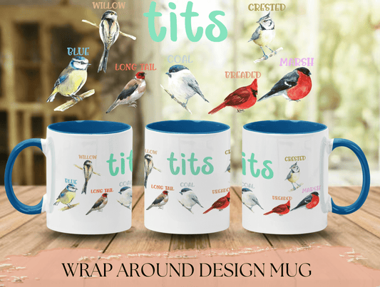 Nice Tits Mug, Great Tit Birds Mug For Bird Nerd Birthday Gift, Tits Mug, Bird Mug, Nice Tits Bird Mug, Nice Tits Coffee Mug For Bird Lover