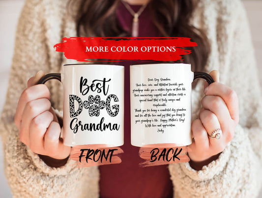 Pet Grandma Mug, Dog Grandma Mug For Granddog Mother’s Day Gift, Best Dog Grandma, Personalized Granddog Mug, Grandma Gifts, Dog Lover Gift