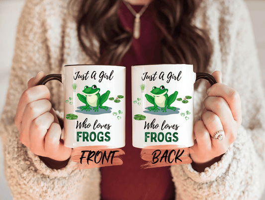 Just A Girl Who Loves Frogs Mug, Frog Mug For Frog Lovers’ Christmas Gift, Green Frog Mug, Cute Frog, Frog Cup, Frog Mug For Men And Women