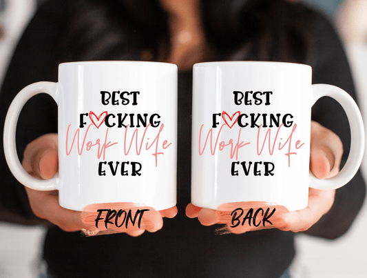 Work Wife Mug, Best Work Wife Ever Mug For Work Wife Christmas Gift, Work Wife Gift, Funny Coworker Mug, Work Friend Gift For Women