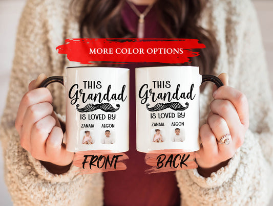 Personalized Grandpa Coffee Mug, Grandpa Mug For Grandad Father’s Day Gift, This Grandpa Is Loved By, Gift For Grandpa, Fathers Day Mug