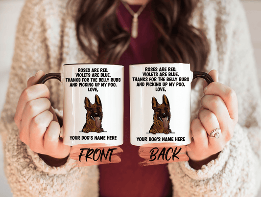 Custom German Shepherd Mug, German Shepherd Mug For German Shepherd Owners’ Birthday Gift, Dog Mug, Custom German Shepherd Mug For Dog Owner