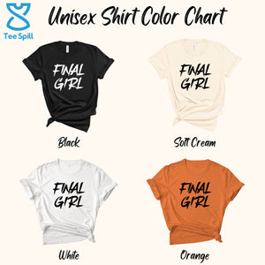 Final Girl Shirt – Distressed Horror Movie Graphic Tee