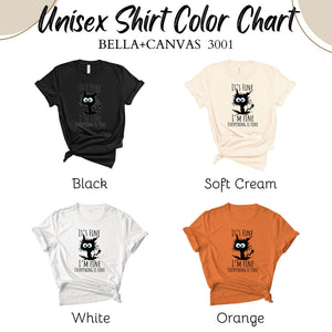I'm Fine Cat – Funny Halloween Shirt for the Spooky Season