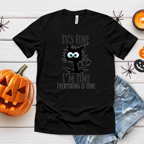 I'm Fine Cat – Funny Halloween Shirt for the Spooky Season