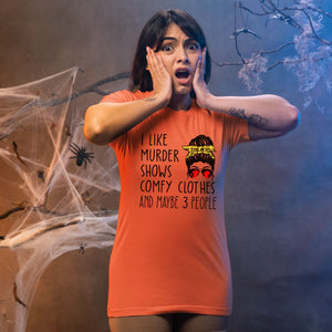 Murder Shows & Maybe 3 People – Cozy Halloween Shirt for True Crime Fans