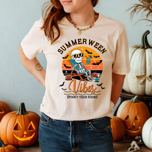 Summerween Vibes – Spooky Season Shirt for Halloween Lovers
