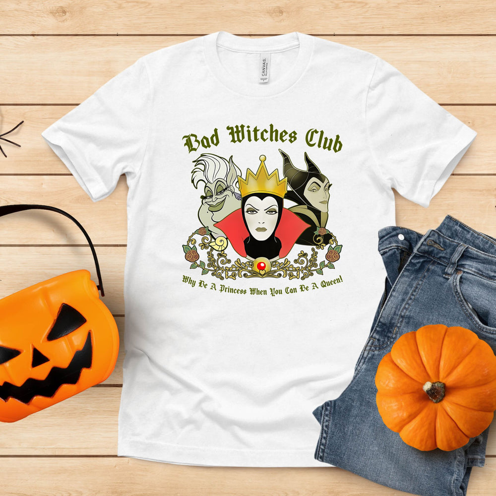 Bad Witches Club Shirt – Disney Villains Tee for Halloween Queens