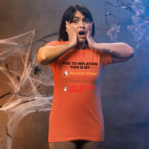 Due To Inflation Shirt – Funny Halloween Costume for Broke Adults