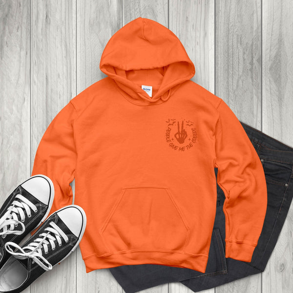 People Give Me The Creeps Hoodie – Skeleton Peace Sign Halloween Hoodie