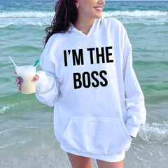Straight Facts, No Apologies – I'm The Boss Hoodie for Cold-Weather Confidence
