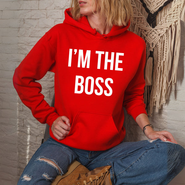 Straight Facts, No Apologies – I'm The Boss Hoodie for Cold-Weather Confidence