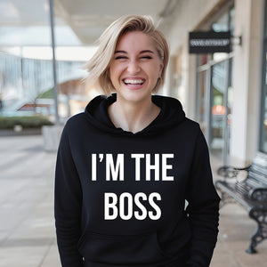 Straight Facts, No Apologies – I'm The Boss Hoodie for Cold-Weather Confidence