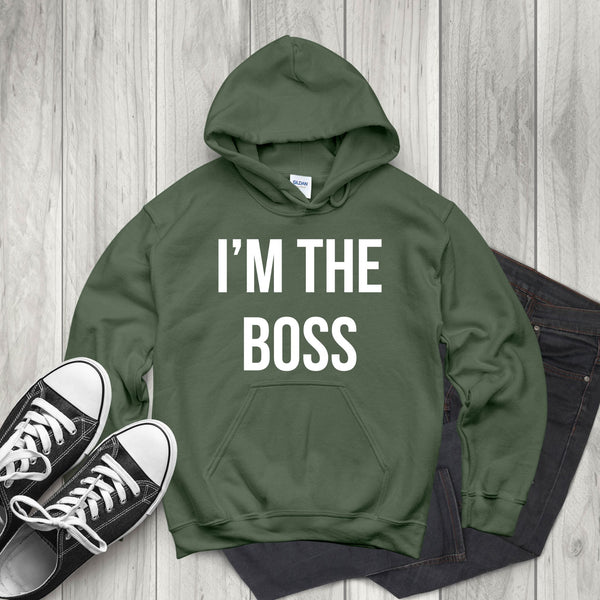 Straight Facts, No Apologies – I'm The Boss Hoodie for Cold-Weather Confidence