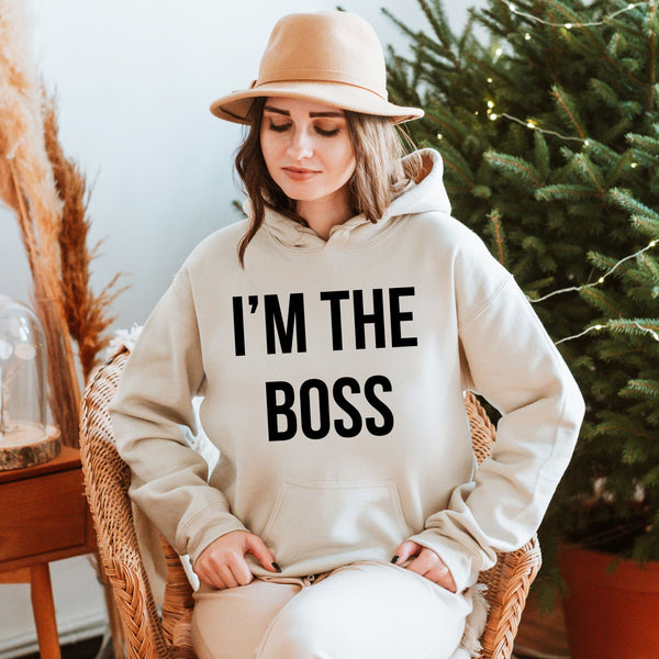 Straight Facts, No Apologies – I'm The Boss Hoodie for Cold-Weather Confidence