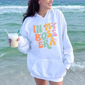Bold & Cozy – In My Boss Era Hoodie for Confident Women