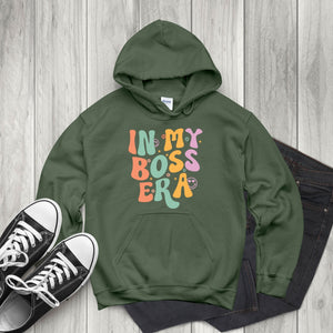 Bold & Cozy – In My Boss Era Hoodie for Confident Women