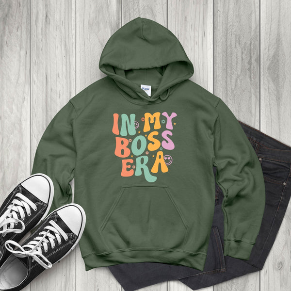 Bold & Cozy – In My Boss Era Hoodie for Confident Women